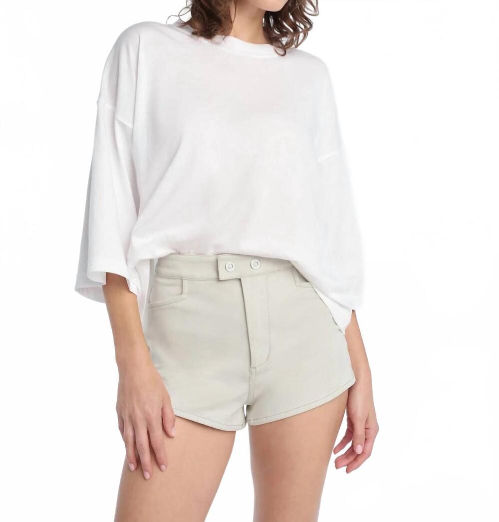 NEW FAVORITE DAUGHTER low rise short shorts in bone